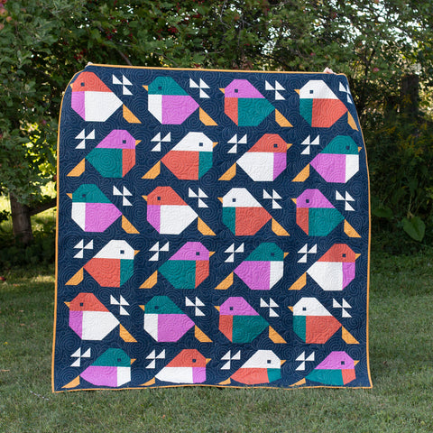 Sparrows quilt made by Jenn McMillan