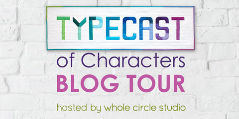 Typecase of Characters blog tour header