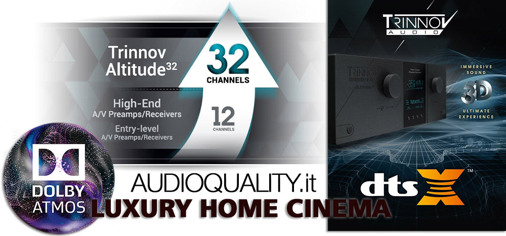 Trinnov Altitude 32 e 16 canali processore home theatre