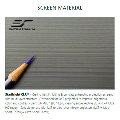 EliteScreen Kestrel Motorizzato dal basso con tela CLR alto contrasto