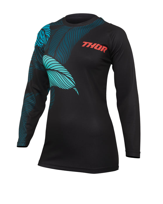 2022 Thor Racing Women's Urth Sector Black/Teal Gear Combo