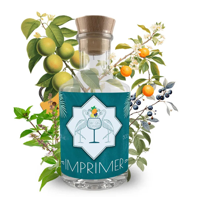 Imprimer Gin mit Botanicals