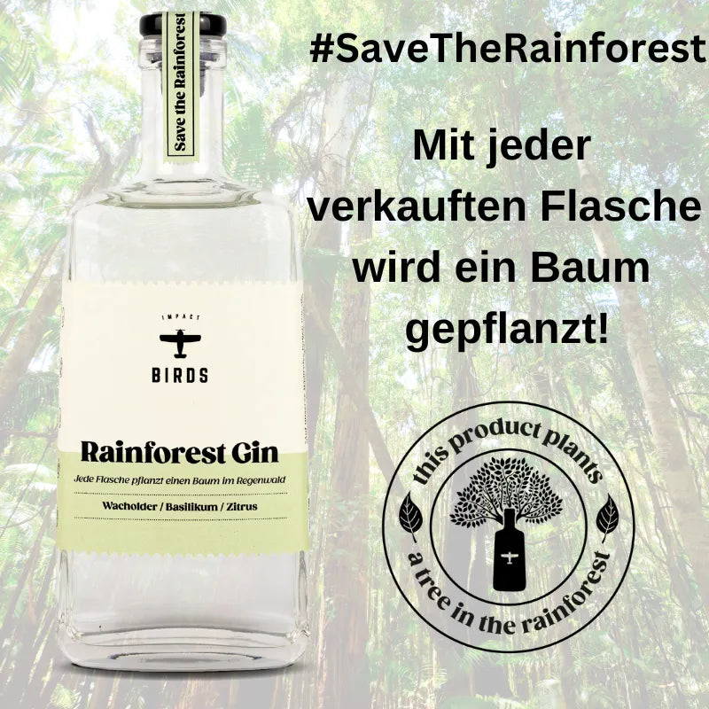 Rainforest Gin - Informationen Save the Rainforest