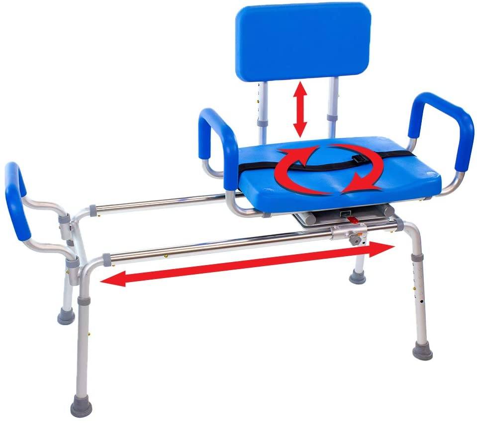 carousel sliding transfer bench