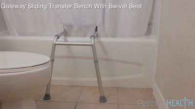 padded bathroom bench