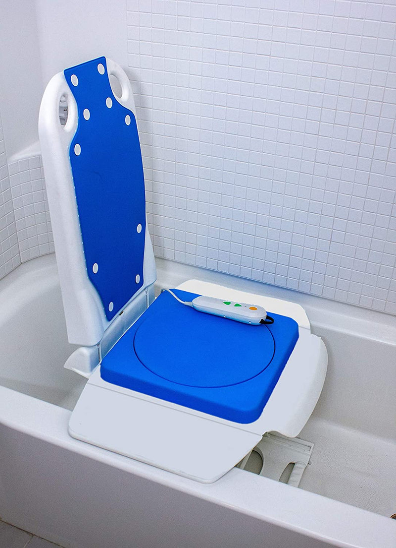 Tranquilo Premium Electric Bath Lift with Padded, SAFESWIVEL Rotating