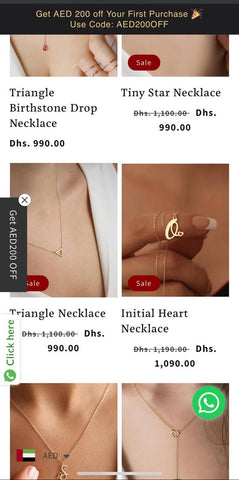 Gold Necklace Price in Dubai