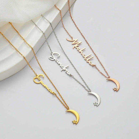 Sky-Themed Gold Necklaces