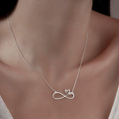 Infinity heart necklace, gift for mom, mother's day gifts in Dubai, UAE