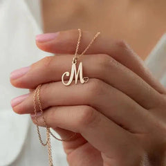 Initial necklace, letter necklace for her, gold gifts dubai, UAE