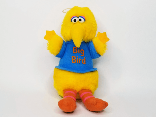 big bird stuffed animal 90s