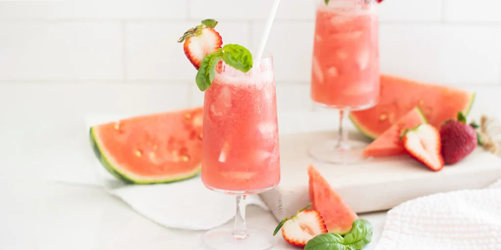 Watermelon basil refresher