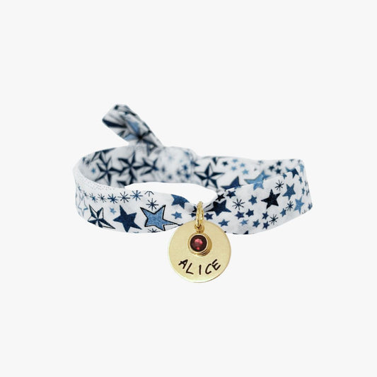 Bracciale Dots "LIBERTY STAR" con pietra nascita