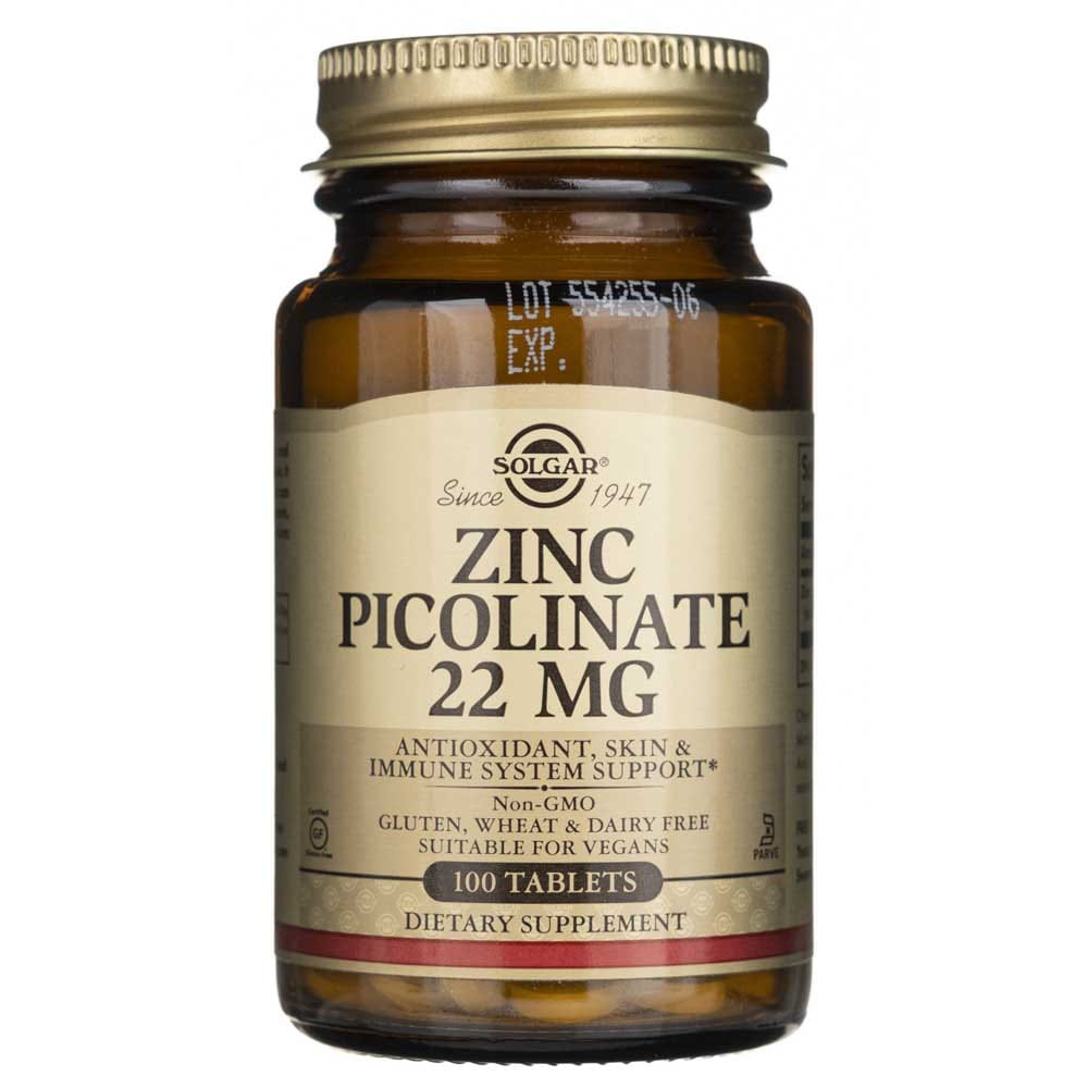 Solgar Zinc Picolinate 22 mg - 100 Tablets | Medpak | Reviews on Judge.me