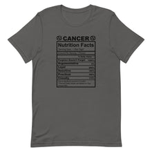 Load image into Gallery viewer, CANCER - 2XL-3XL - Unisex T-Shirt (black letters)

