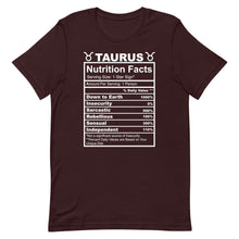 Load image into Gallery viewer, TAURUS - 2XL-3XL - Unisex T-Shirt (white letters)
