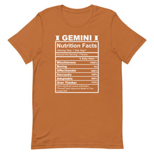 Load image into Gallery viewer, GEMINI - 2XL-3XL - Unisex T-Shirt (white letters)
