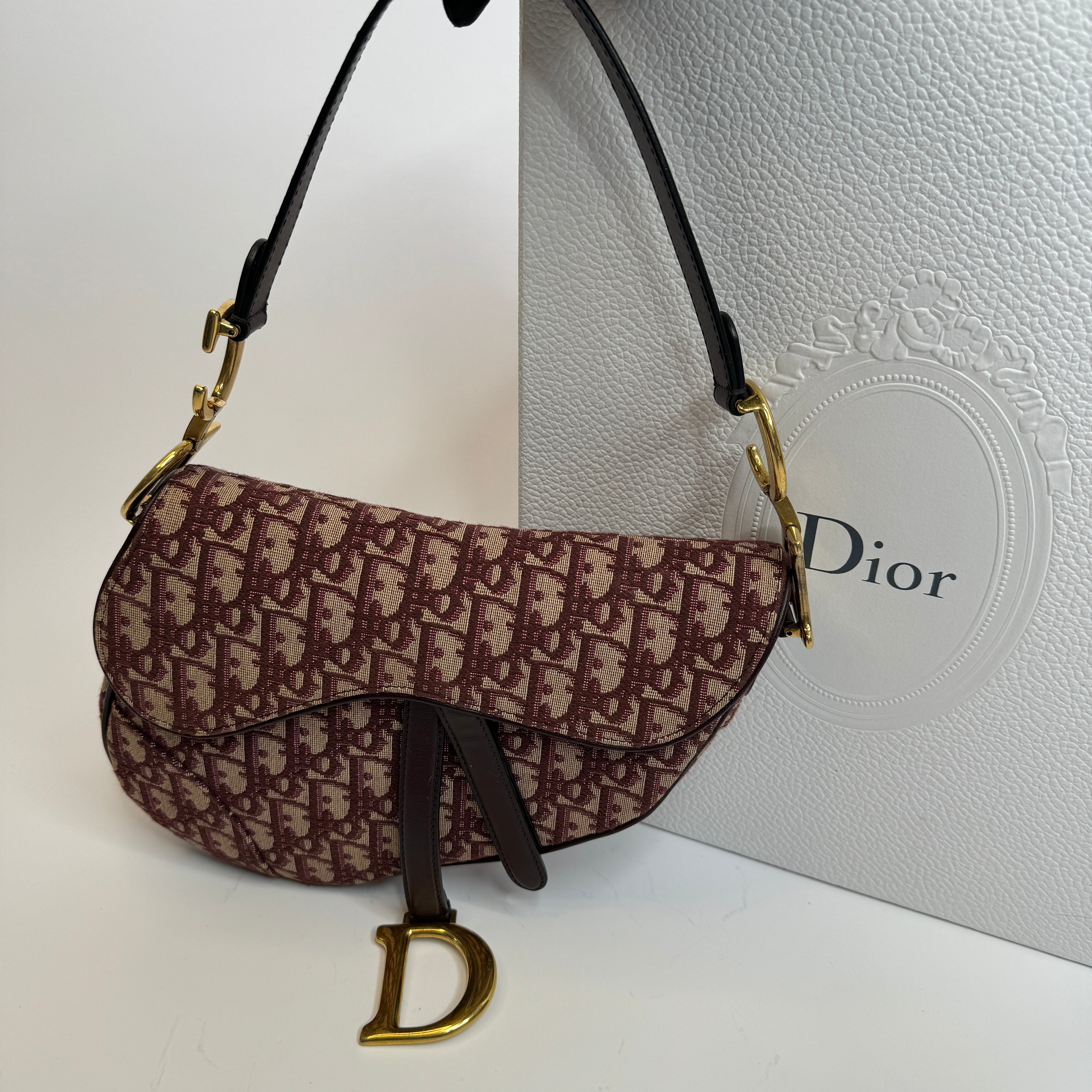 image of Christian Dior Oblique Saddle Bag