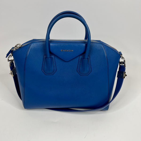 Givenchy Antigona Medium In Blue Leather – Luxe Cheshire