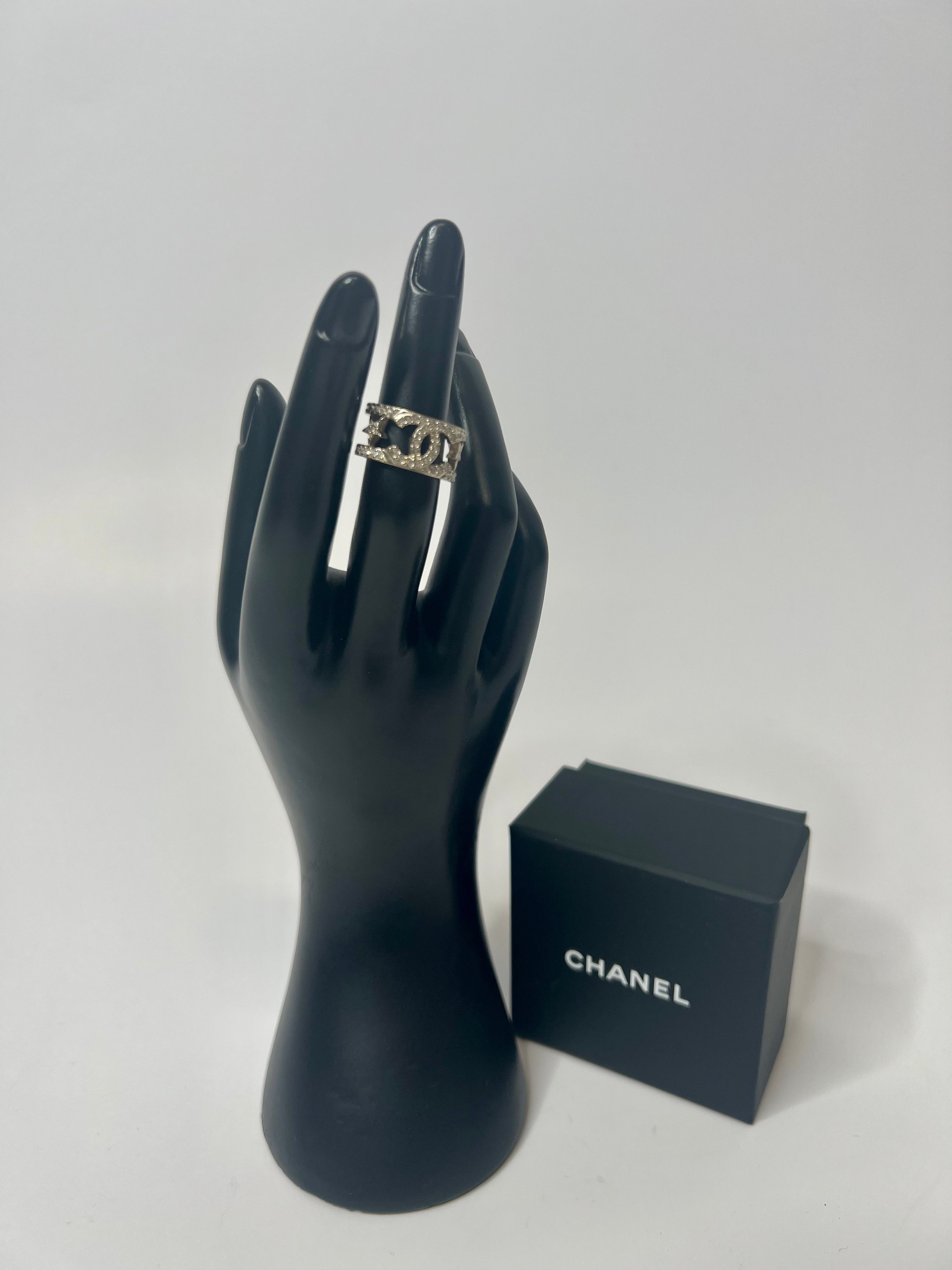 image of Chanel Diamonte CC & Star Ring