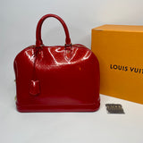 Louis Vuitton Alma GM in Vernis Red Leather