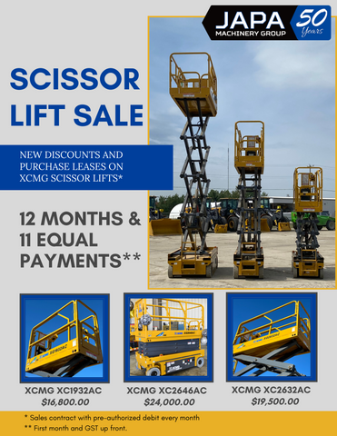 Flyer for Scissor Lift Sale