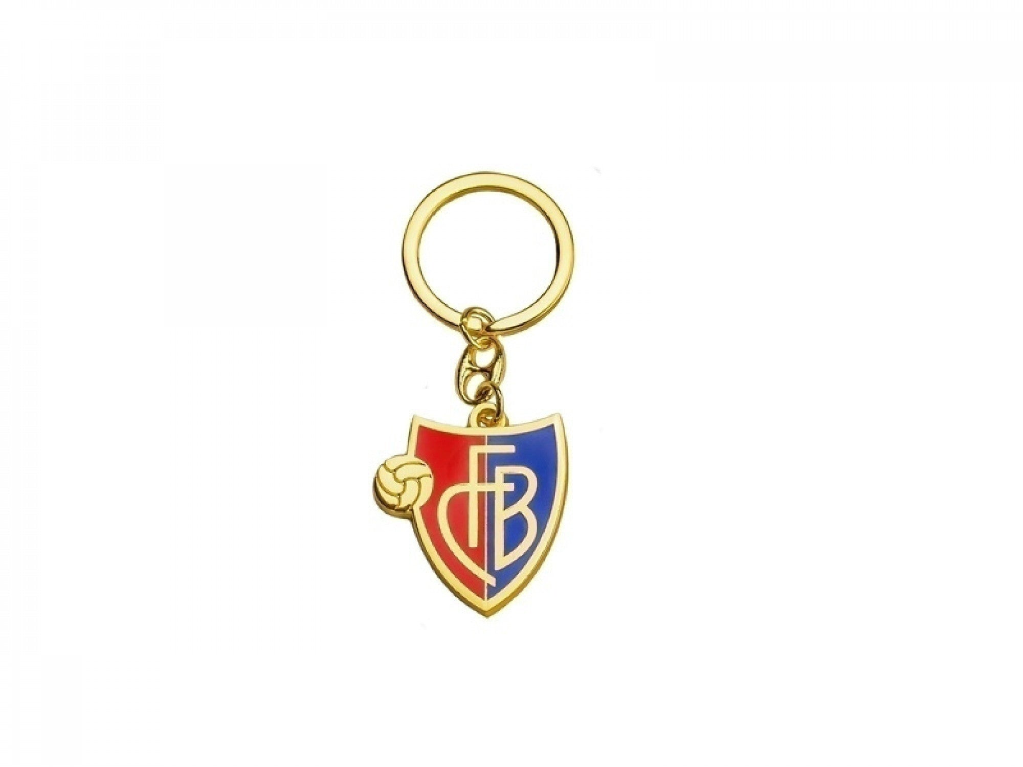 Logo-Schlüsselanhänger vergoldet