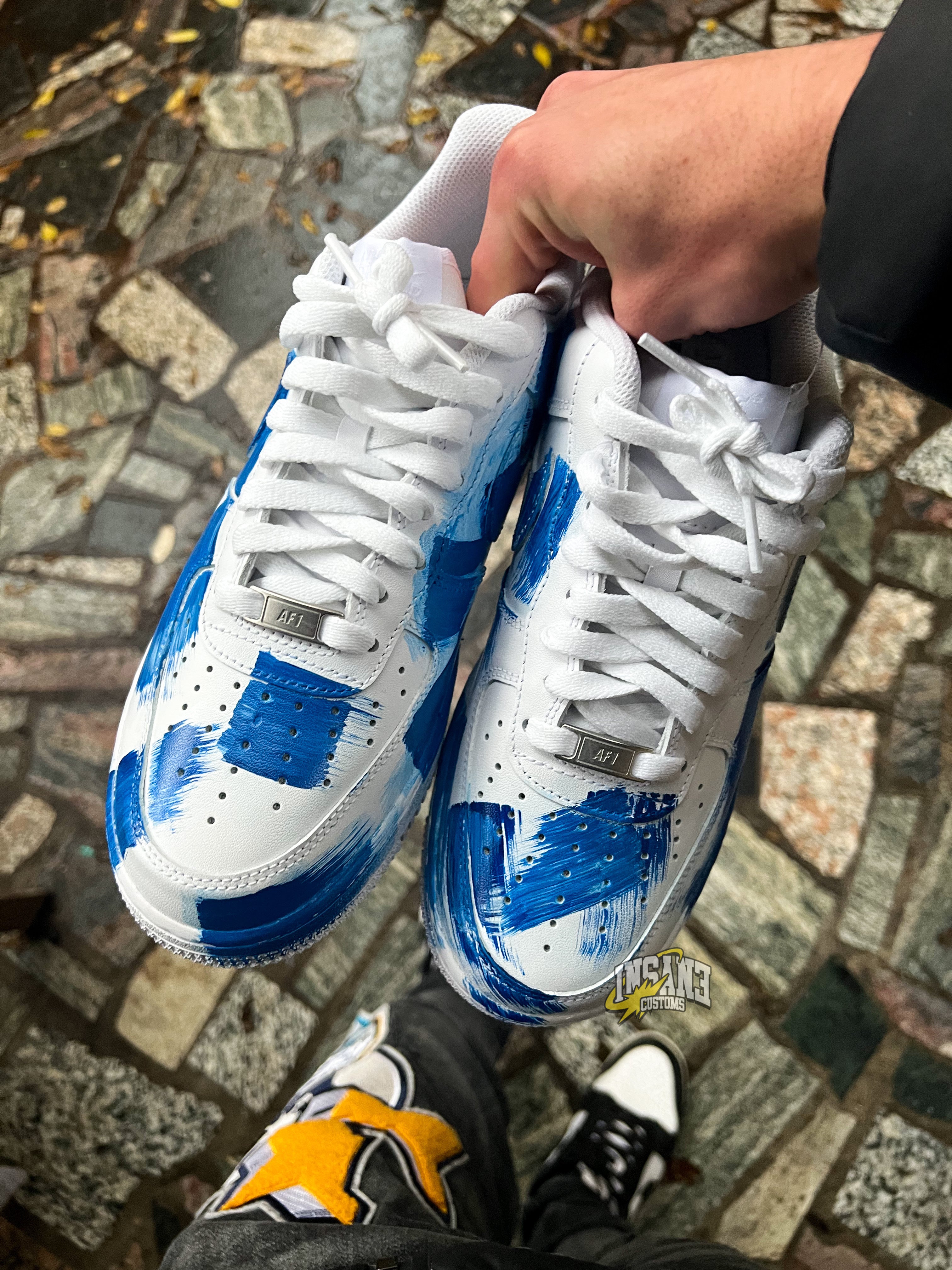 nike air force 1 blue splash