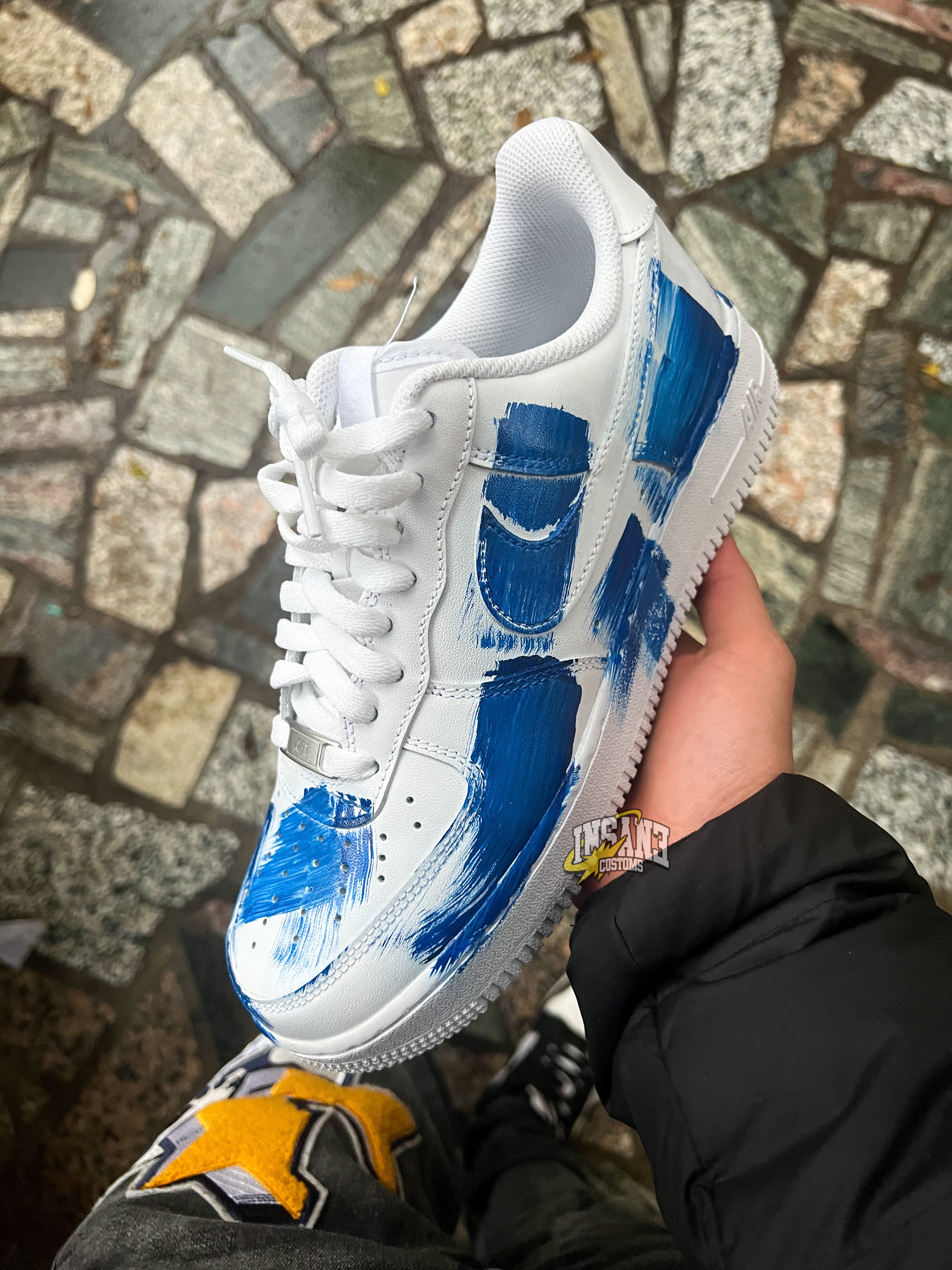 nike air force 1 blue splash