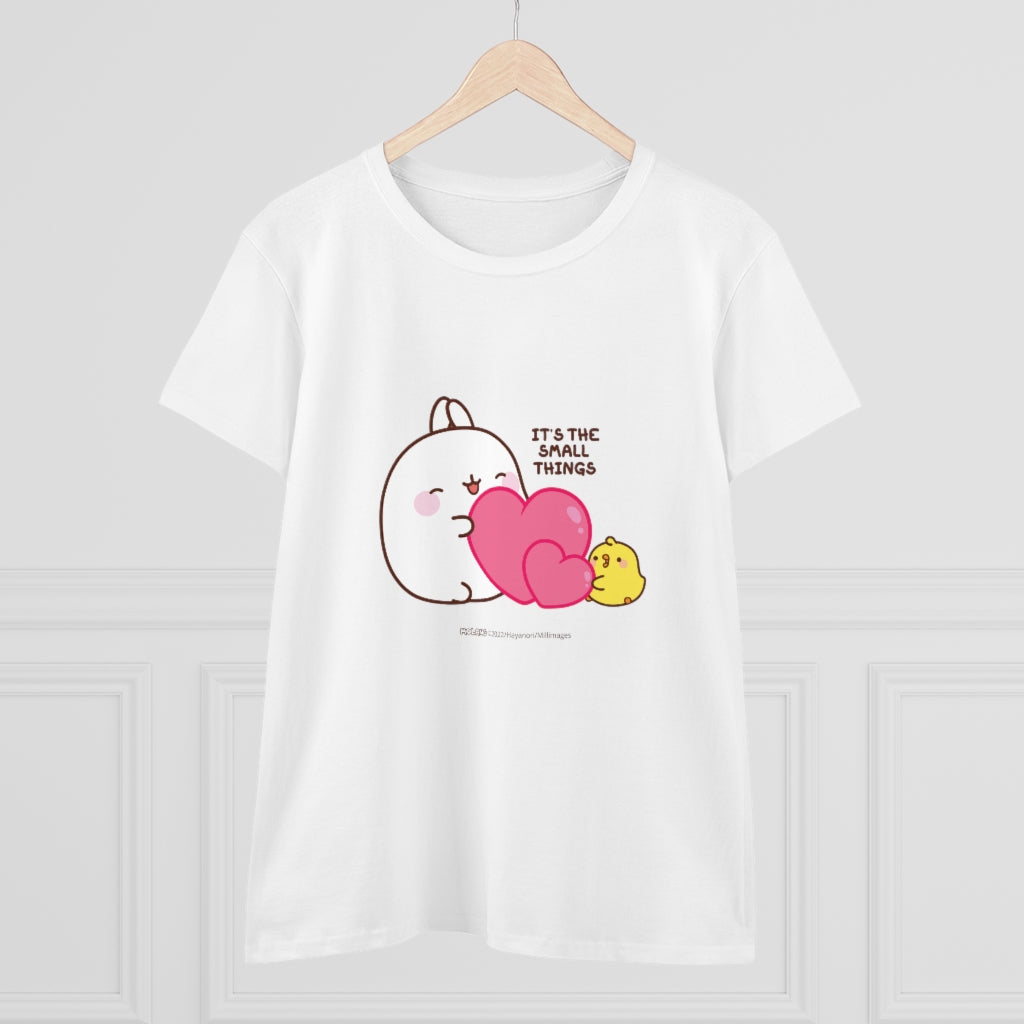 Molang It's the Small Things Women's Heavy Cotton Tee