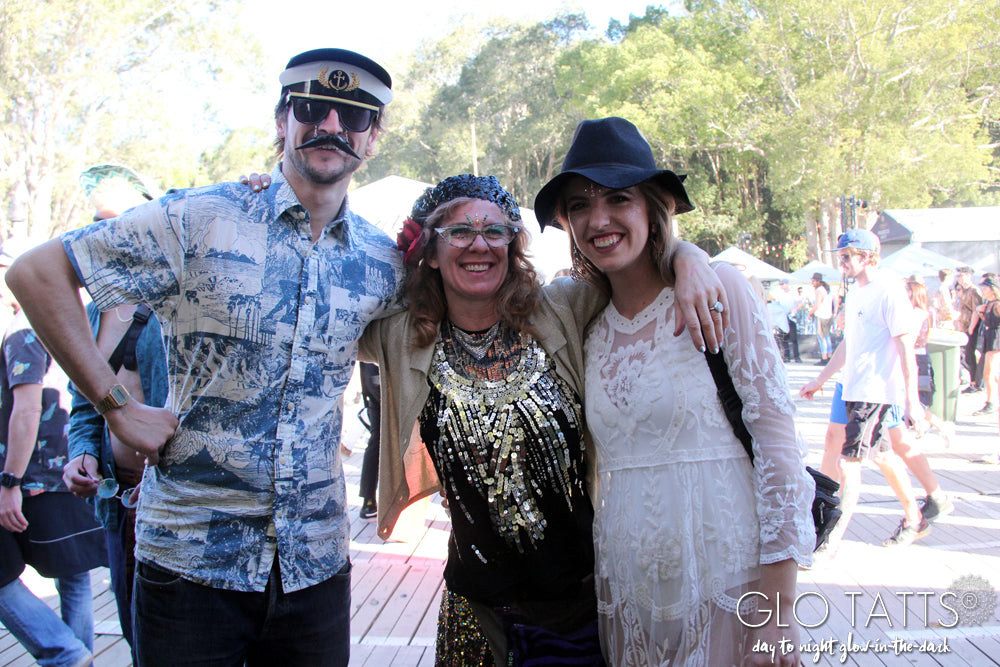 Splendour in the Grass Day 2 glitter GLO TATTS