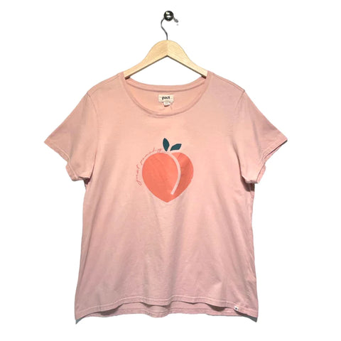 pact brand xl graphic peach tee, shop at your local consignment store in portland oregon
