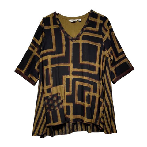 women's resale shopping bold print tunic