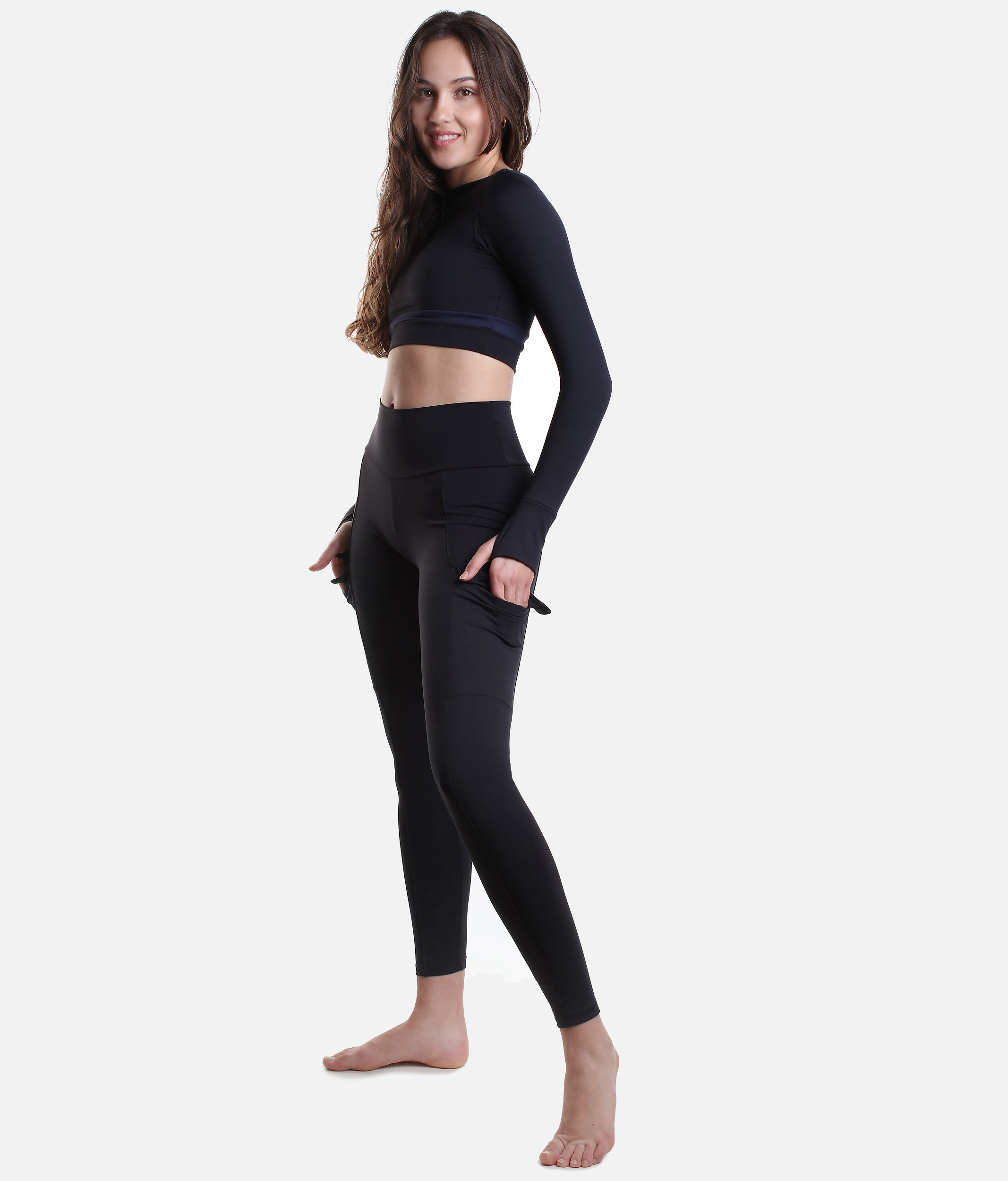 Trinys High Waisted Compression Leggings - dance World