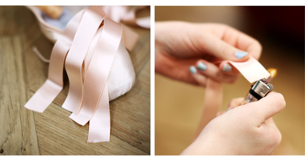 HOW TO SEW RIBBONS ONTO POINTE SHOES