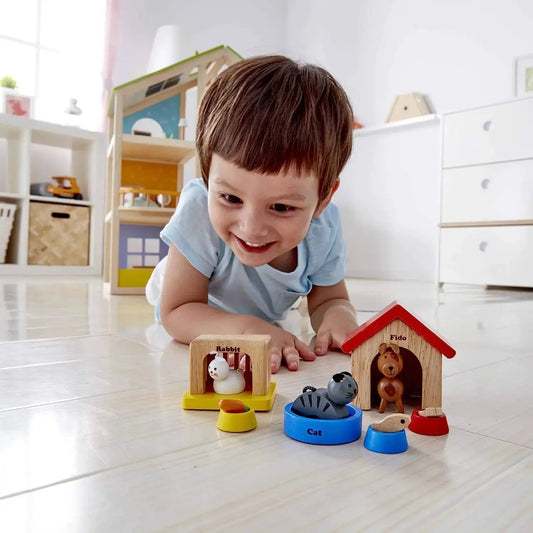  Casa de muñecas de madera All seasons amoblada con accesorios  para niños de Hape : Juguetes y Juegos