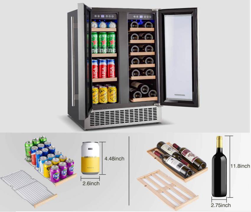 2-in-1 wine and beverage cooler