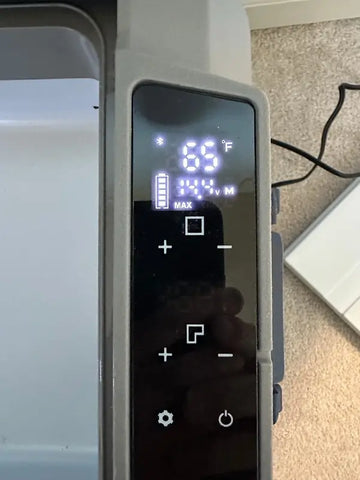 car fridge temperature control panel