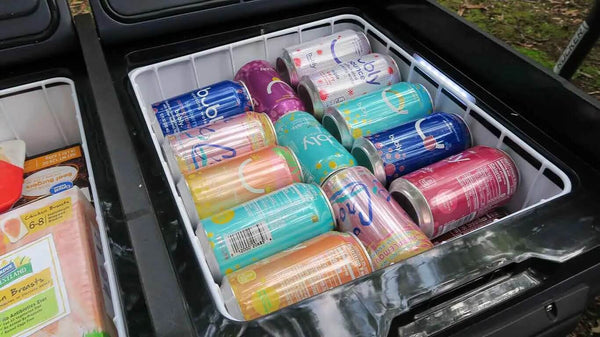 portable freezer drinks cooling