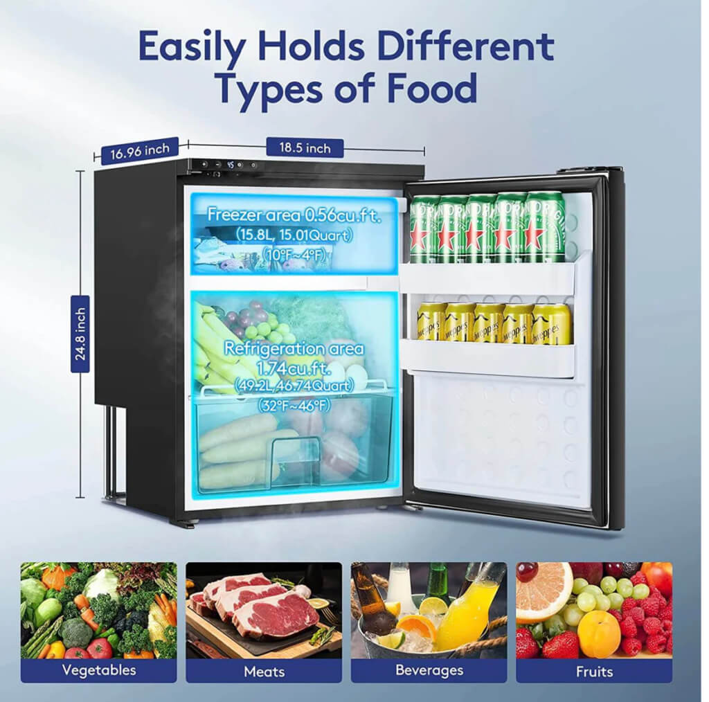 Introducing Bodega Budget-Friendly 12 Volt Dual-Zone RV Refrigerator