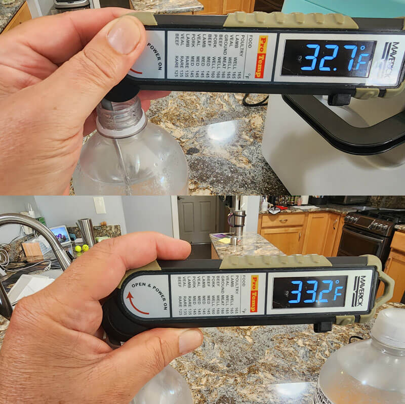 measure the amps of 12v fridge