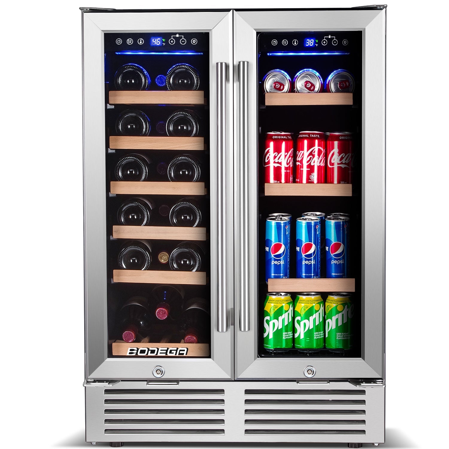 Okada 85 Can or 24 Bottles Beverage Refrigerator or Wine Cooler