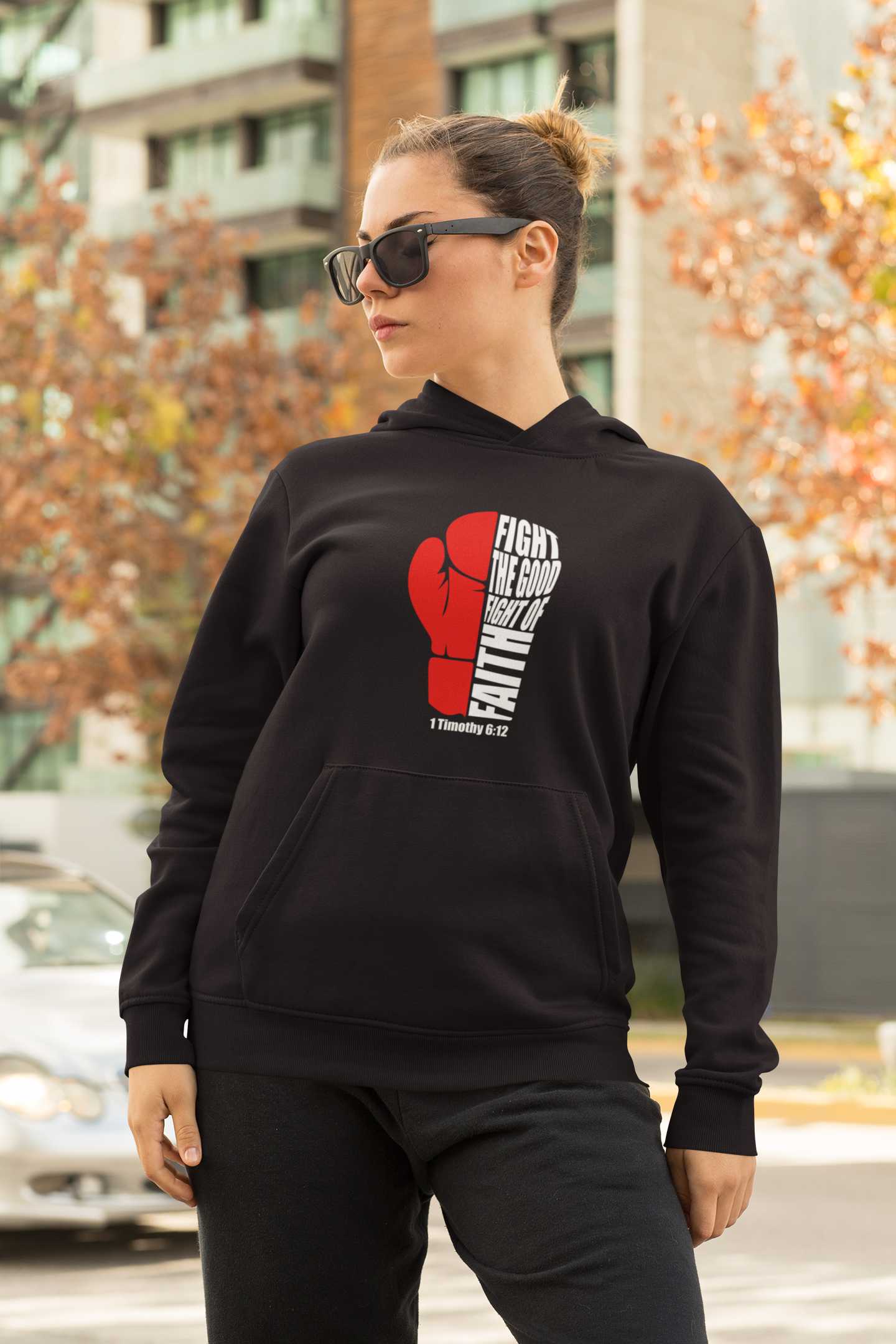 Fight the Good Fight 1 Timothy 6:12 Unisex Hoodie