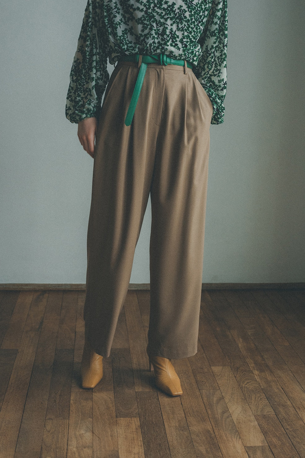 SEMI WIDE TUCK PANTS セミワイドタックパンツ CLANE 直営店限定