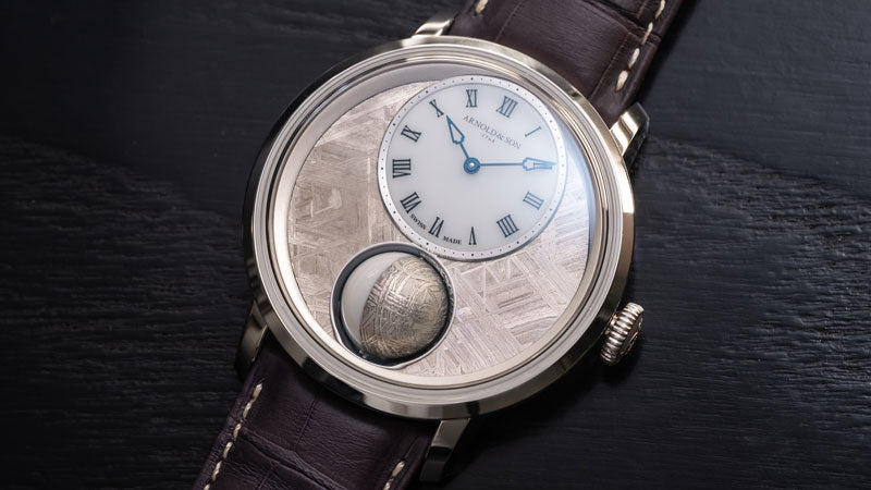 Arnold & Son Luna Magna platinum meteorite dial