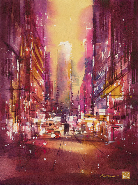 Western District, Watercolor by RAINB.W Hong Kong Local Artist