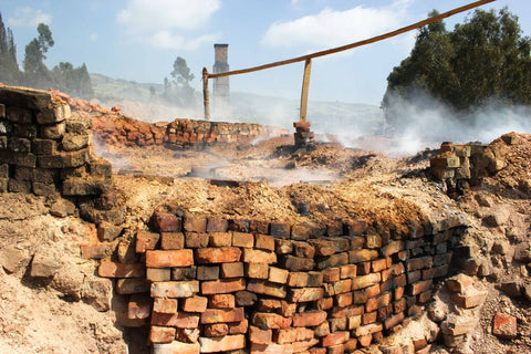 A Biomass Kiln in use