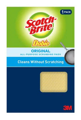 Scotch-Brite Dobie All Purpose Cleaning Pad 4.3"x2.6"x0.5", PK24 - Aabaco Store - Scotch-brite Dobie