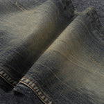 Italian Style Men Jeans Fashion Retro Washed Denim Long Pants Slim Fit Elastic Classical Jeans Men Vintage Designer Jeans Homme