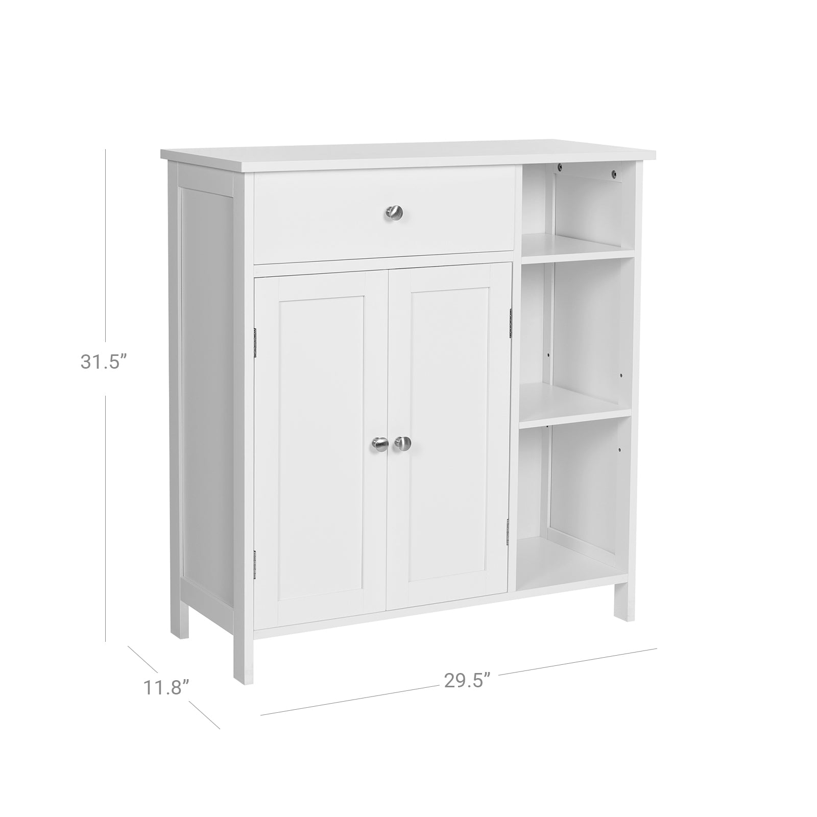 Open Compartments Bathroom Cabinet